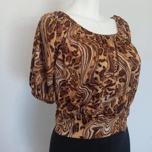 Leopard print blouse